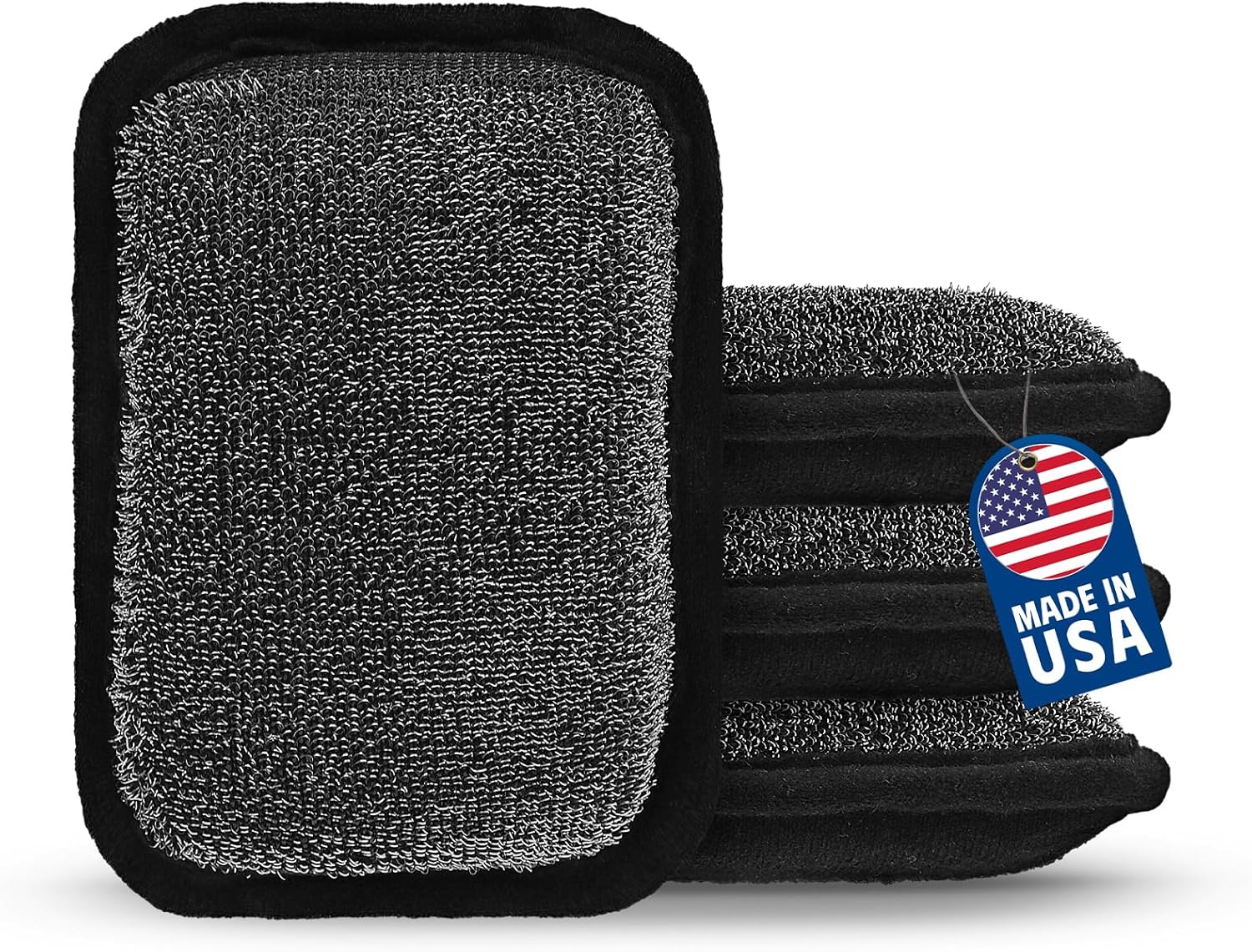 MEKER Grill Brush Replacement Pads - Ultra Safe Cleaning for Your Grill | 4-Pack
