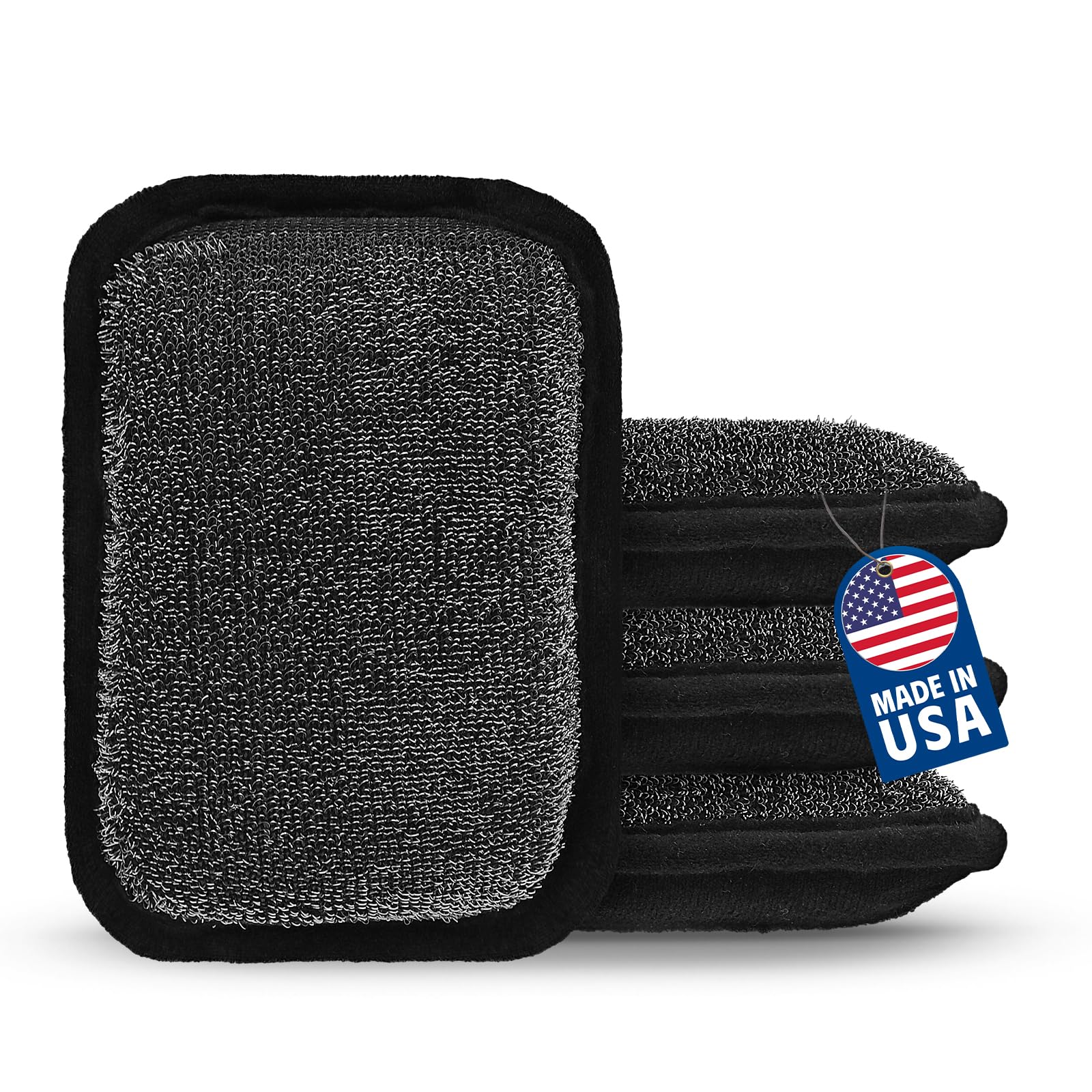 MEKER Grill Brush Bristle Replacement Pad, Ultra Safe Cleaning, Grill Cleaner Pad, Grill Brush Replacement Pad, 4 PCS