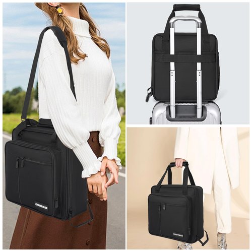 OUUTMEE Coffee Maker Carrying Bag Compatible with Keurig K-Mini or K-Mini Plus, Single Serve Coffee Brewer Portable Storage Bag with Extra Pockets, Storage Tote Case With Multiple Pockets for K-Cup