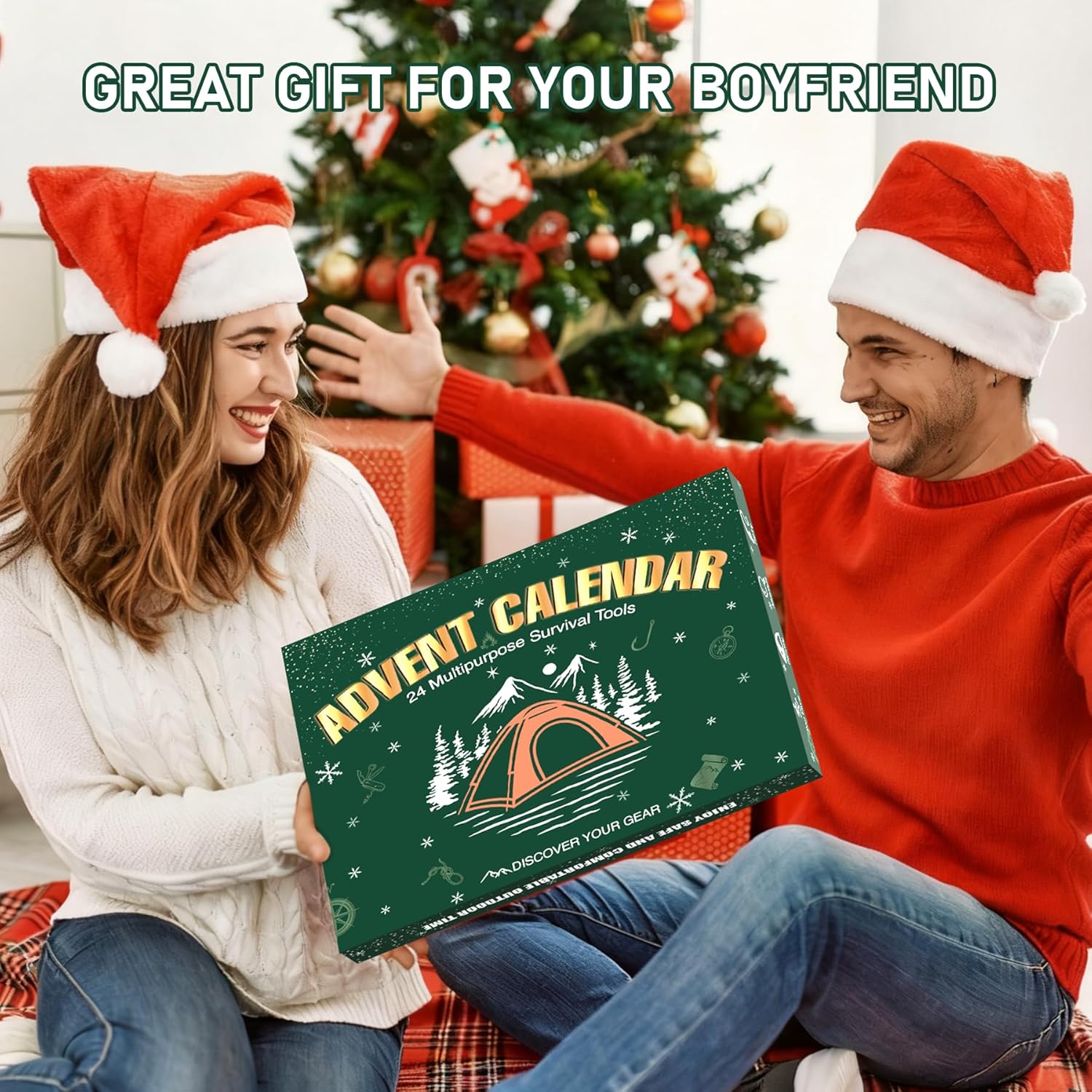 Survival Kit Advent Calendar 2026 | 24 Days of Outdoor Tools & Gear for Camping, Fishing, Hunting