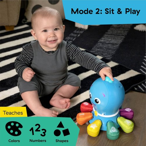 Baby Einstein Ocean Explorers - 4-in-1 Crawl & Chase Activity Learning Toy | Music & Lights, Ages 3 Months to 5 Years