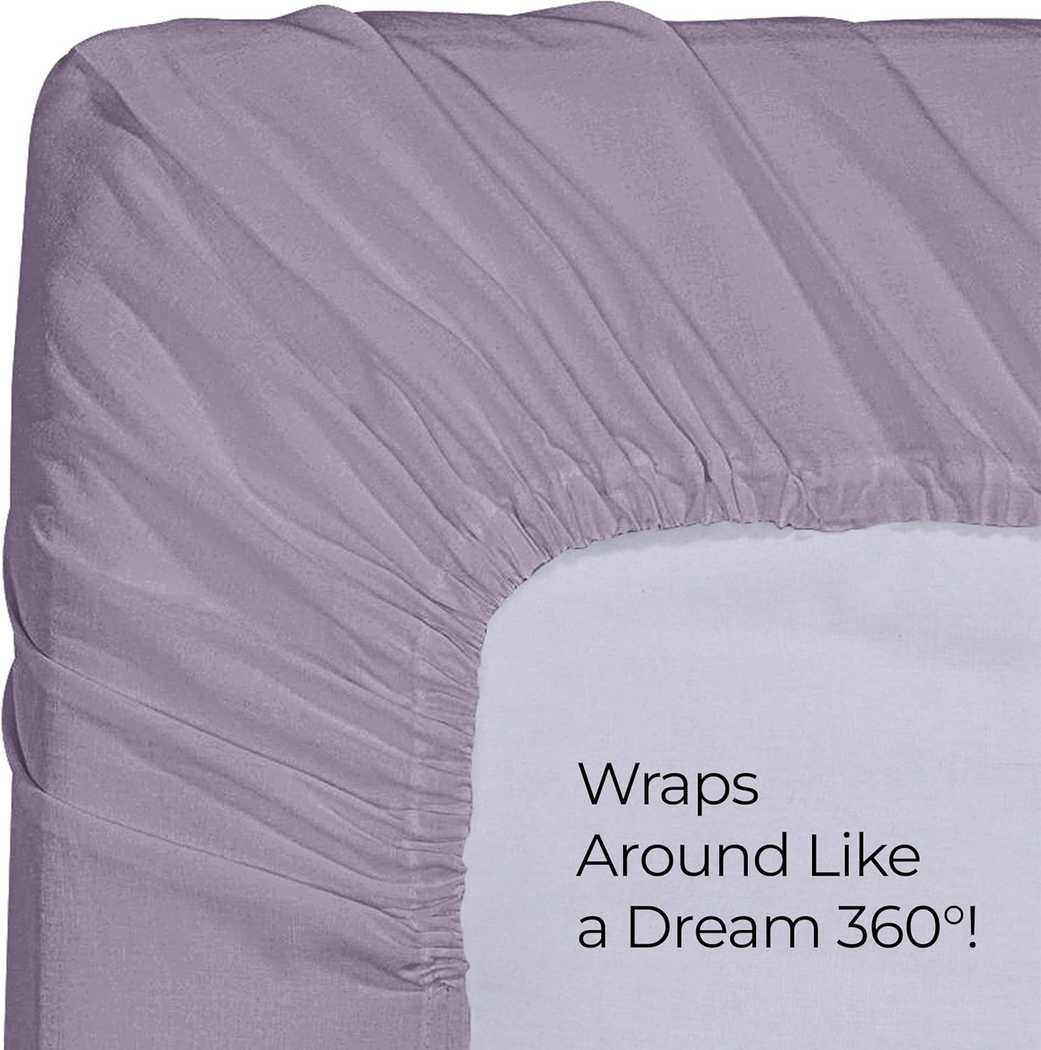 Utopia Bedding Twin Fitted Sheet - Soft Microfiber - Deep Pocket - Fade Resistant - Lavender Color