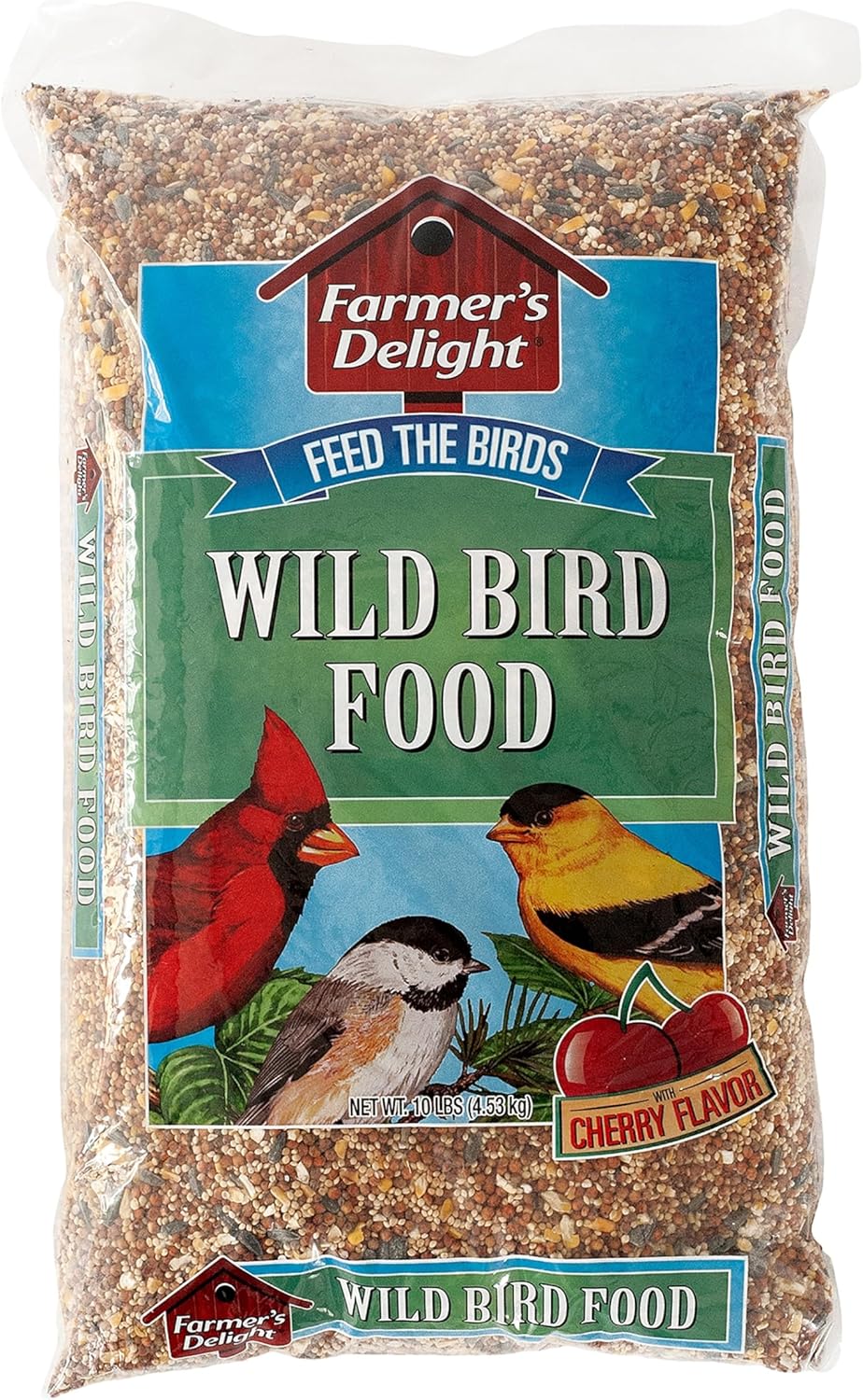 Wagner's Farmer's Delight Wild Bird Food - Cherry Flavor, 10-Pound Bag | Premium Nutrition