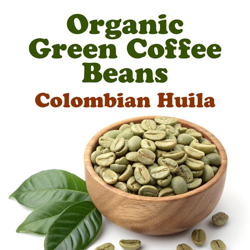 Food to Live Organic Colombian Huila Arabica Green Coffee Beans, 5 Pounds – Whole, Unroasted, Washed Bean. Single Origin. Fresh Crop. No-GMO, Vegan, Bulk