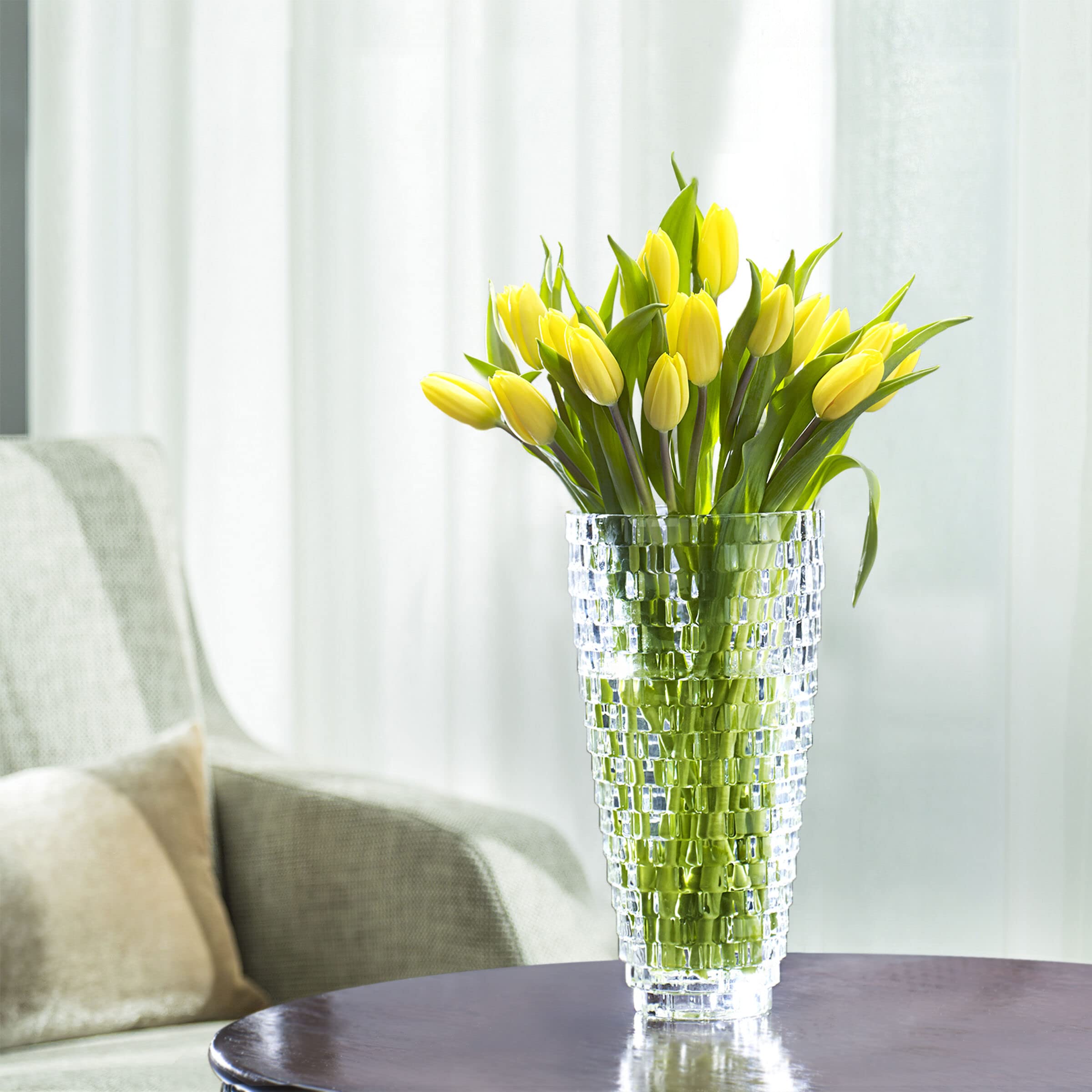 Mikasa Palazzo Vase Crystal, 9"