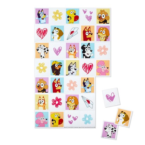 Hallmark Bluey Valentines Day Cards for Kids with Pop Up Mailbox for Classroom Exchange (1 Box, 32 Cards, 35 Stickers, 1 Teacher Card)