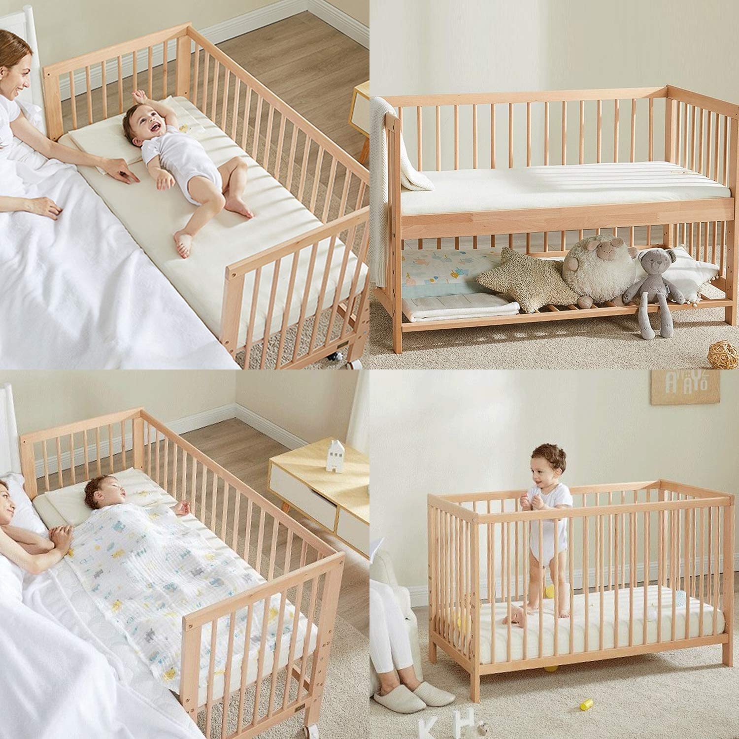 NTBAY 100% Brushed Microfiber Fitted Crib Sheet - Super Soft & Cozy | 28x52 Inches, Yellow, Unisex