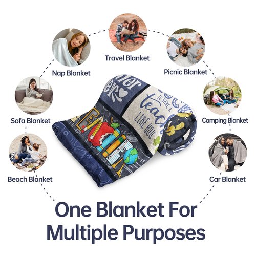 SteadStyle Valentines Teacher Gifts for Women Men – Unique Teacher Appreciation Gifts Blanket, Funny Present for Educators, Best Retirement or Birthday Gift from Students – 60"x50" Throw