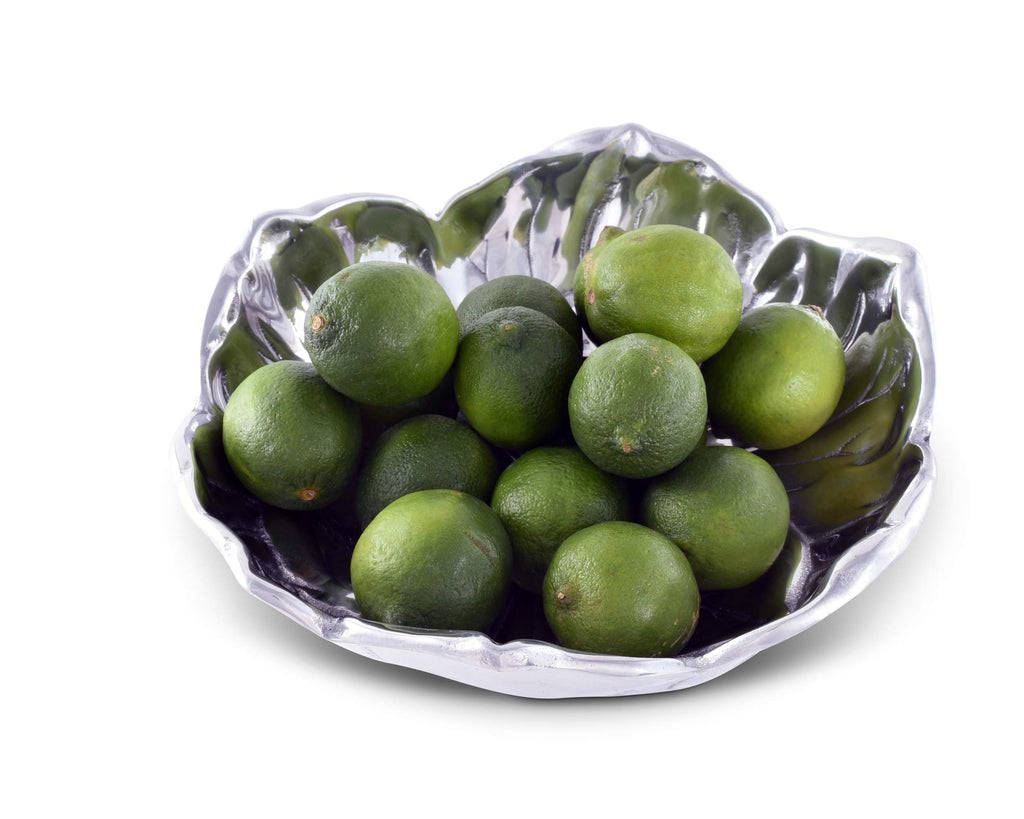Arthur Court Aluminum Magnolia Bloom Bowl Salad Serving Designer 10 inch Diameter x 3 inch Tall