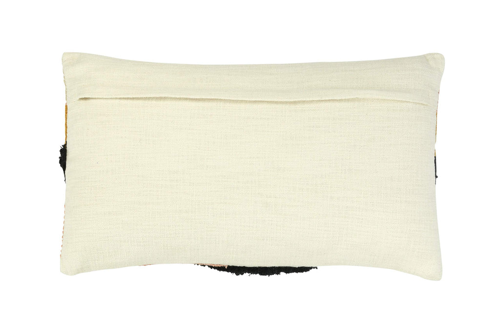 Creative Co-Op Rectangle Multi-Textured Cotton Geometric Shapes Lumbar Pillow, Multicolor