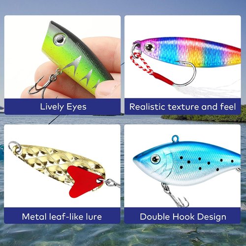 Fishing Advent Calendar 2025 - 24 Days Countdown with Lures for Men & Teens | Perfect Holiday Gift