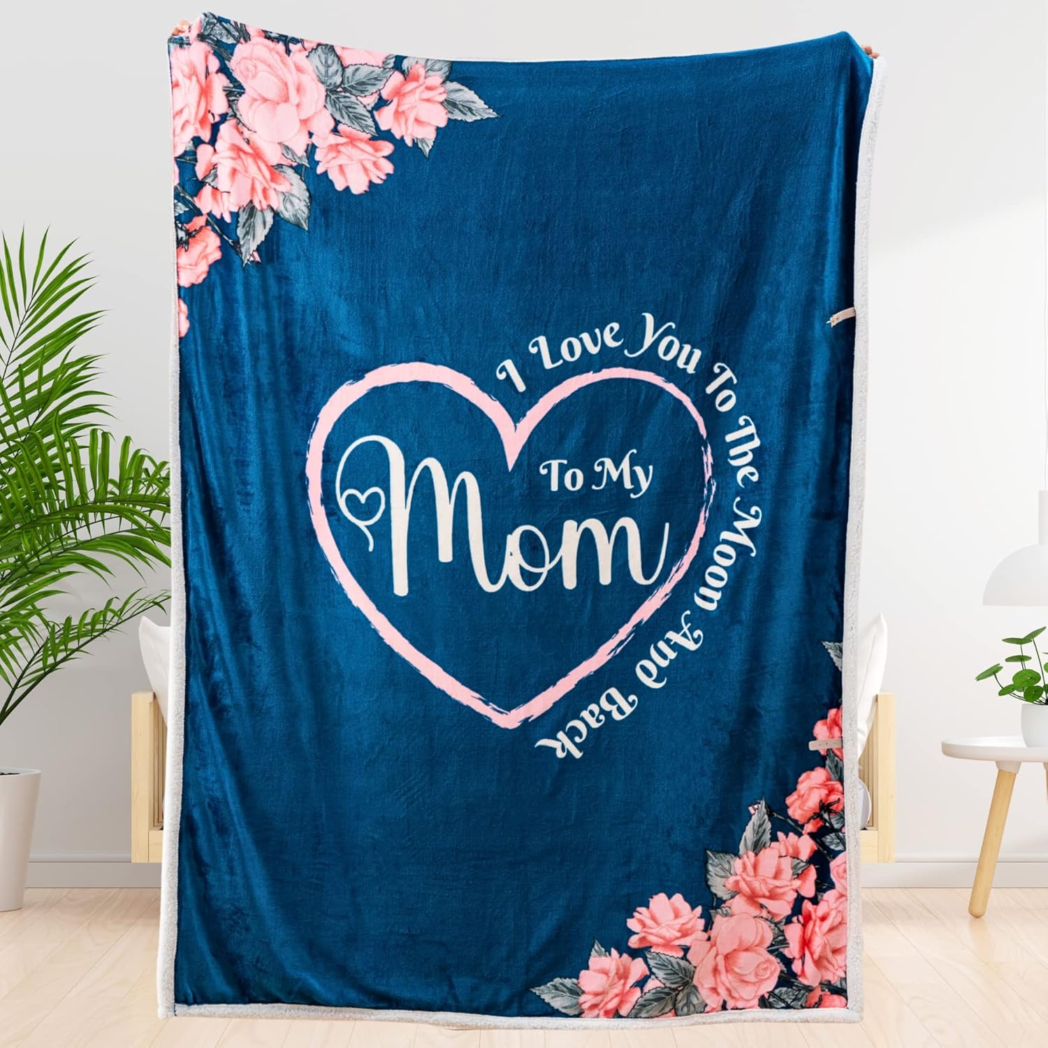 Regine Switzerland Soft Sherpa Blanket - Perfect Mother's Day Gift for Mom, Grandma, or Wife