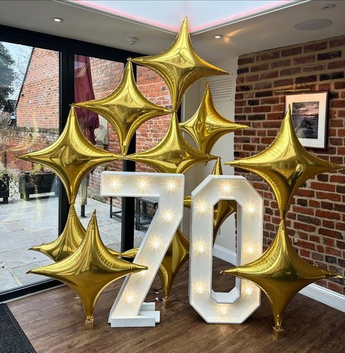 Gold Star | 12 Pcs Gold Foil Star Balloons - 26 Inch & 10 Inch for Birthday, Graduation, Baby Shower, Wedding Decor