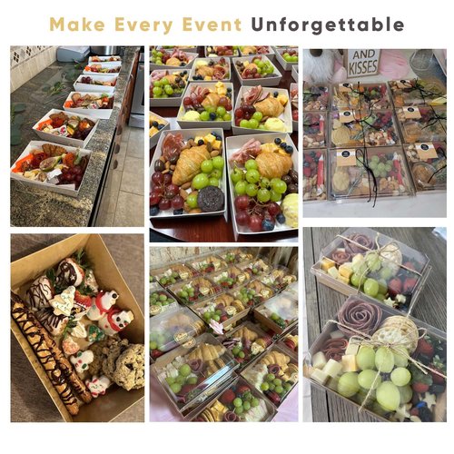 Leafiew 25 Pack 7x5 Inches Charcuterie Boxes with Clear Lids - Individual To Go Paper Charcuterie Board with Lid, Disposable Food Containers for Desserts, Cookie, Food, Charcuterie Accessories (White)