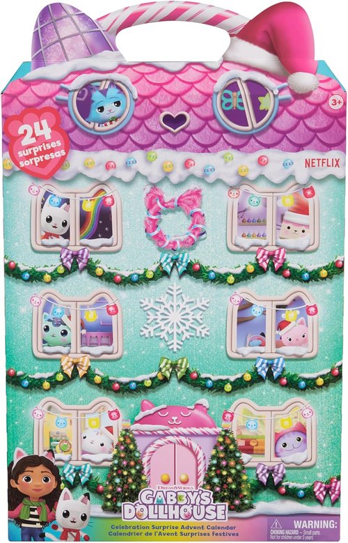 DreamWorks Gabby's Dollhouse Advent Calendar - 24 Surprise Toys, Figures & Accessories for Kids Ages 3+