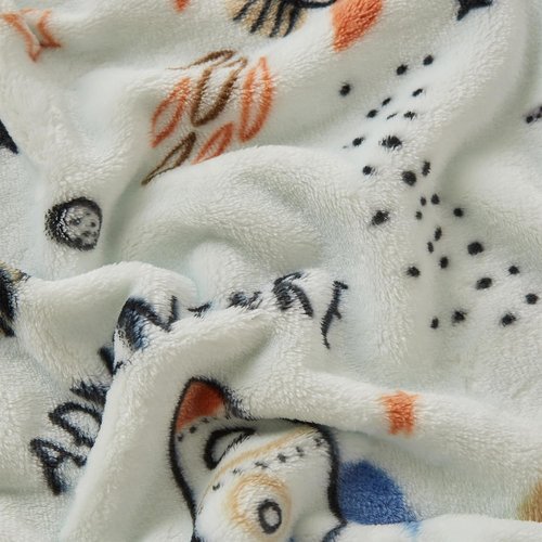 COOVA Kids Throw Blanket - Soft Cartoon Fleece, 50x60 Inch | Perfect Gift for Boys & Girls Ages 2-12, Spaceship Green