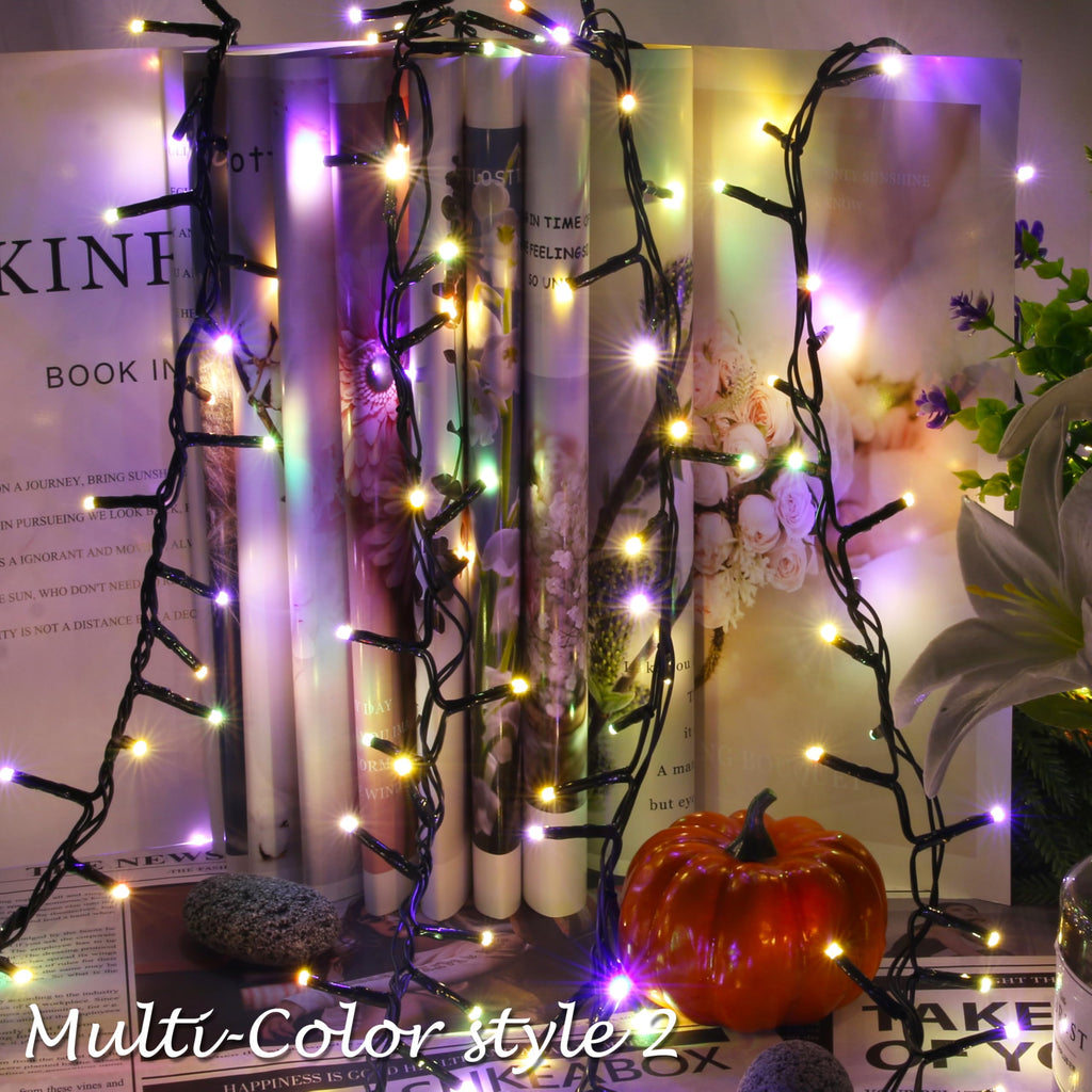 AWQ 500 LED 49 FT Christmas Cluster Lights, Multi & Warm String Lights Plug in with 11 Modes, Timer & Memory Function Extendable for Indoor Outdoor Wedding Party Christmas Decoration (500)