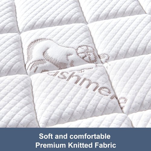 Pack and Play Mattress - 38" x 26"- Premium Knitted Fabric Safety Reinforced Play Yard Mattress - Fits for Graco & Baby Trend & Pamo Babe Playard, Firm Support and Comfort Foam，White