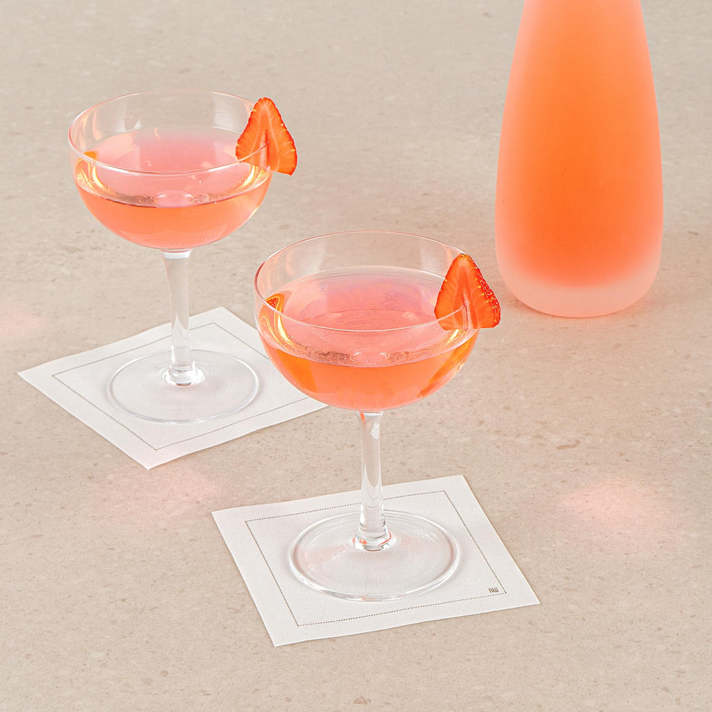 Restaurantware-Vetri 8 Ounce Coupe Glasses, 24 Dishwashable Martini Glasses - No Lead, Long Stemmed, Clear Glass Cocktail Drinkware, For Hosting Parties, Serve Margarita, Cosmopolitan, And More