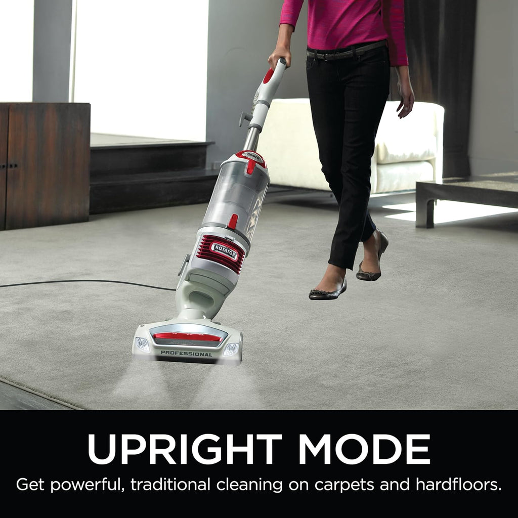 Shark NV501 Rotator Vacuum - Professional Lift-Away with HEPA Filter & LED Headlights | White/Red