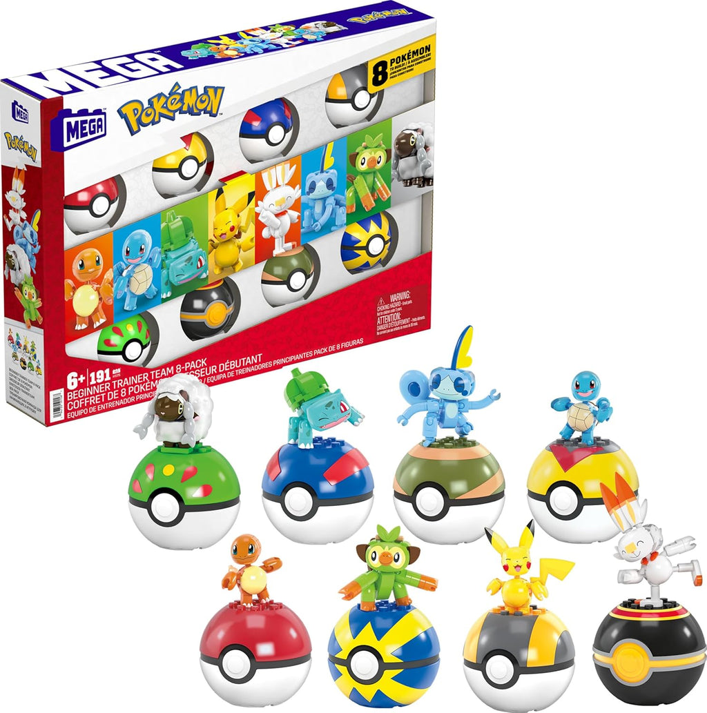 MEGA Pokémon Action Figure Building Set - 191 Pieces for Beginner Trainers | Creative Play