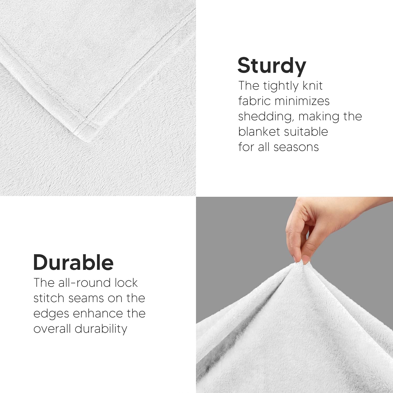 Utopia Bedding Fleece Blanket - Luxury Soft 300GSM Queen Size (90x90 Inch) | Bulk Pack of 9