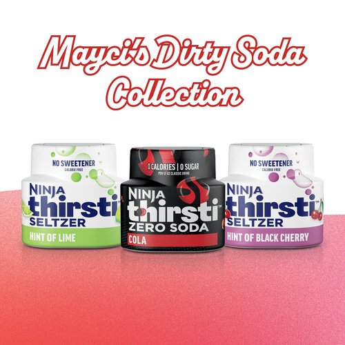 Ninja Thirsti™ Dirty Soda Flavor Variety Pack, ZERO SODA, Classic Soda Flavors, Sparkling or Still, Zero Calories, Zero Sugar, Makes 17, 12oz drinks, 3 Pack, WCFMAYCI