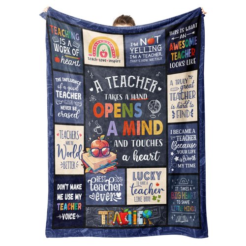 SteadStyle Valentines Teacher Gifts for Women Men – Unique Teacher Appreciation Gifts Blanket, Funny Present for Educators, Best Retirement or Birthday Gift from Students – 60"x50" Throw