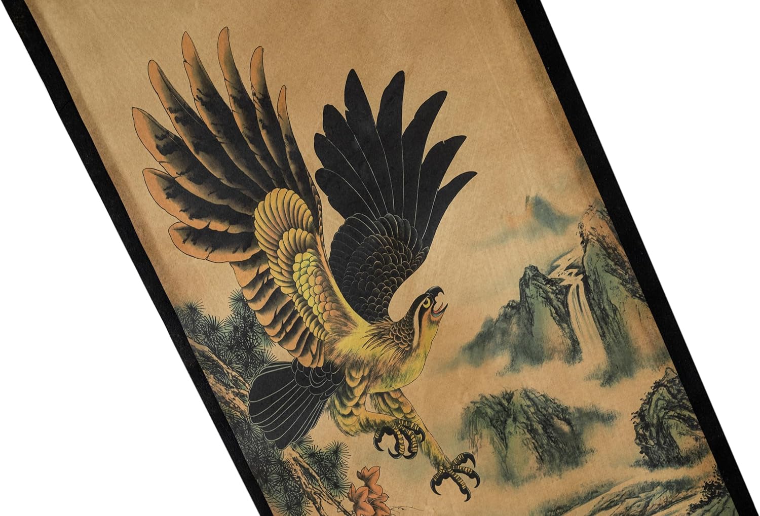 Skiennix Eagle Wall Art Poster - Stunning Hawk Painting | Ready to Hang Decor for Home & Office