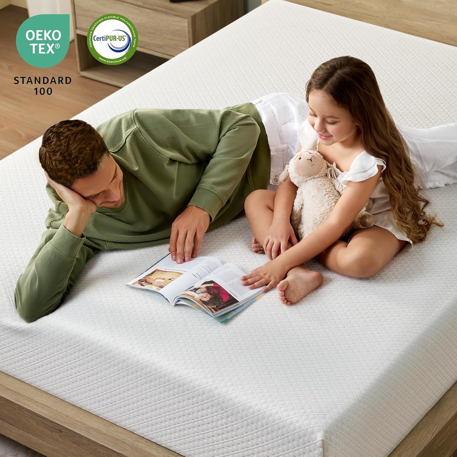 Rolanstar Twin Size Gel Memory Foam Mattress - 10 Inch, Fiberglass Free, Breathable & Supportive, CertiPUR-US Certified