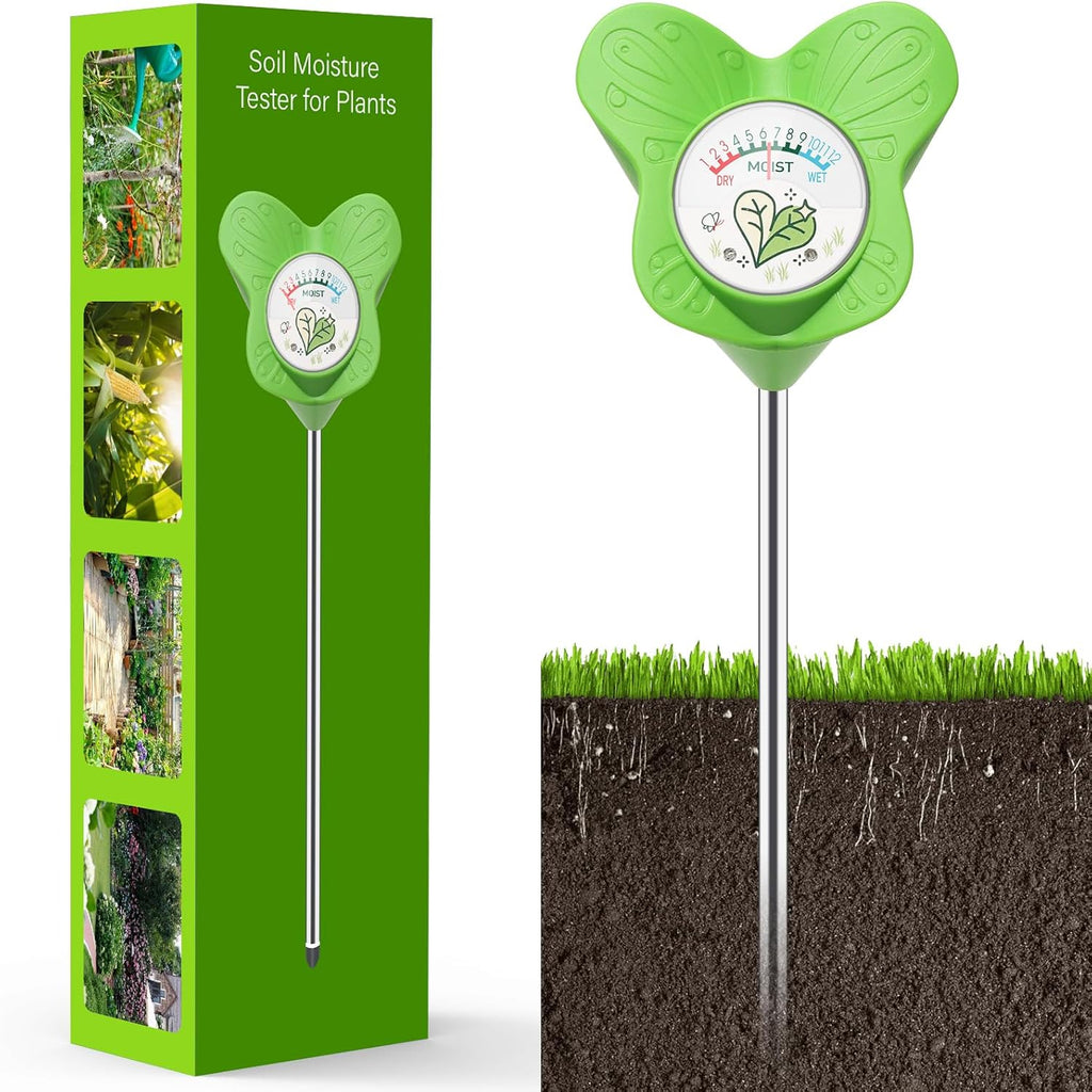 UNIWA Soil Moisture Meter - Essential Plant Water Monitor for Indoor & Outdoor Gardening | No Battery Required