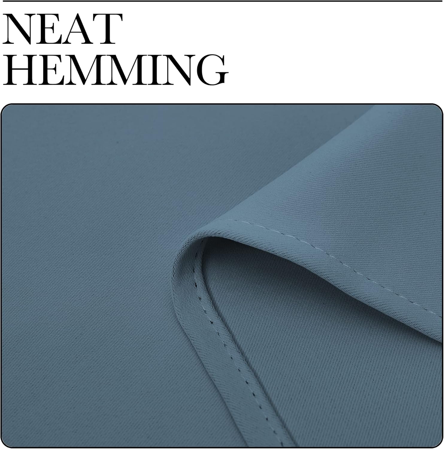 NICETOWN Smoky Blue Blackout Curtains - Thermal Insulated Drapes for Small Windows | 45" Length, 29" Wide, 2 Panels