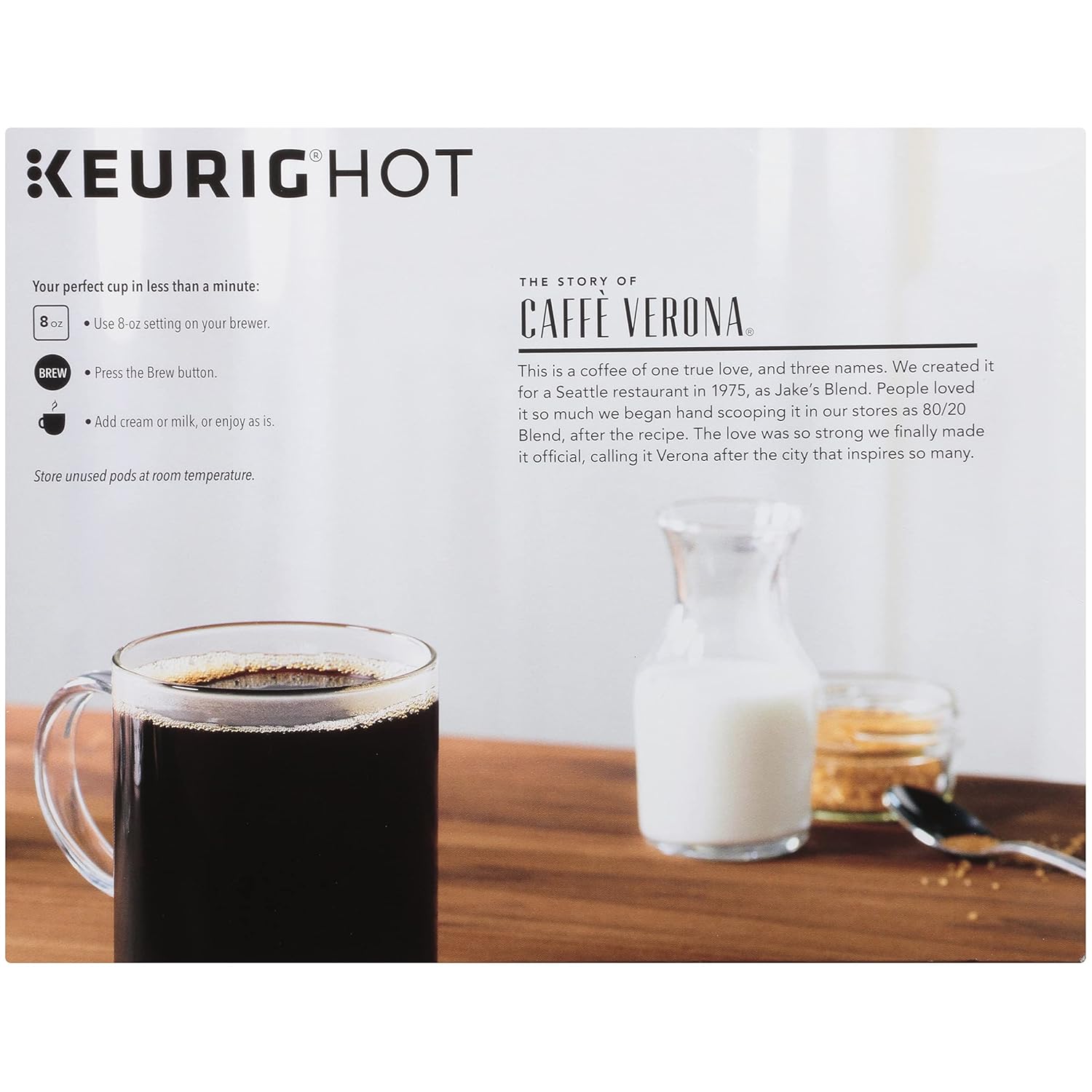 Starbucks Caffe Verona K-Cup Pods - Rich, Dark Roast Coffee - 32 Count Pack