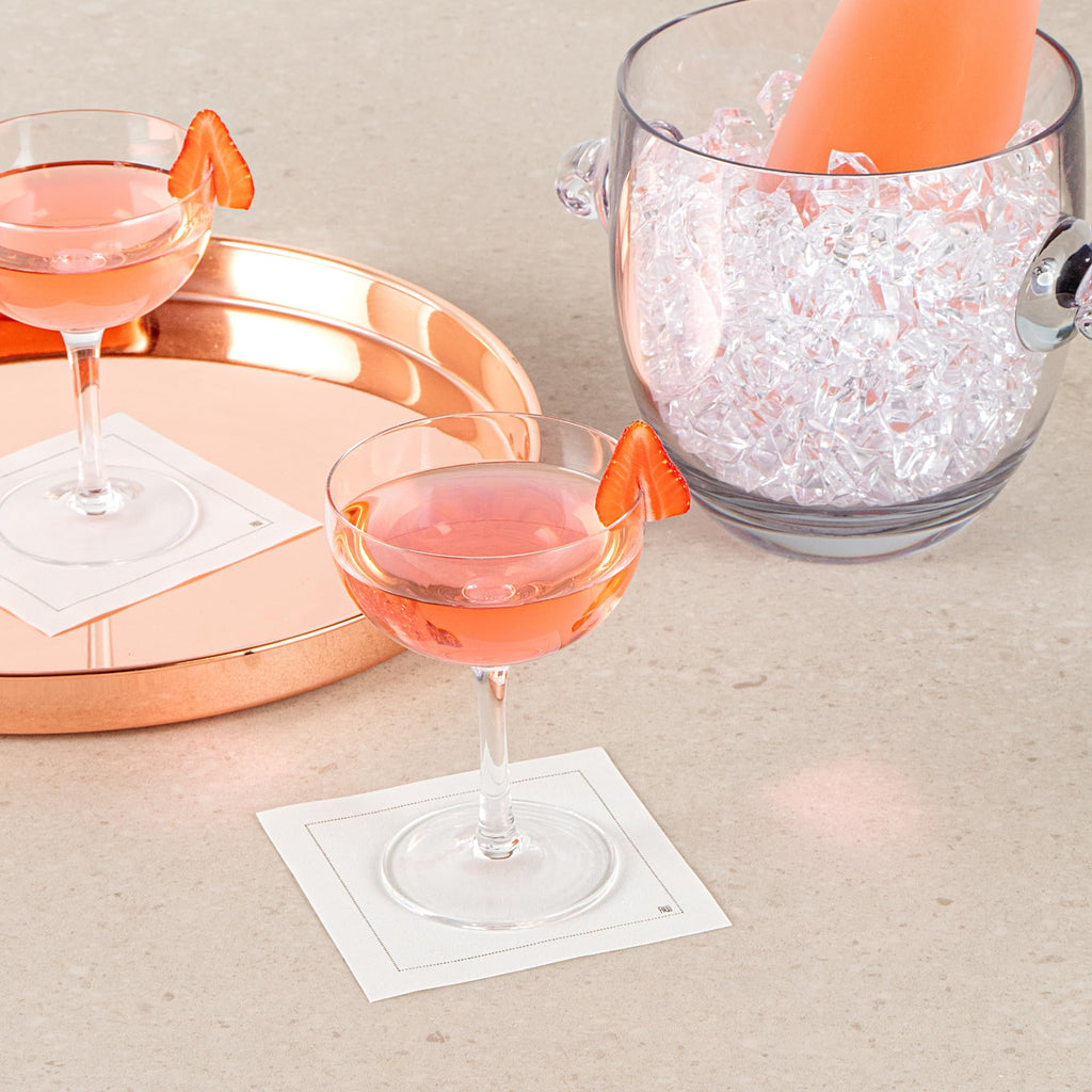 Restaurantware-Vetri 8 Ounce Coupe Glasses, 24 Dishwashable Martini Glasses - No Lead, Long Stemmed, Clear Glass Cocktail Drinkware, For Hosting Parties, Serve Margarita, Cosmopolitan, And More