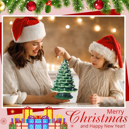 Boao 120 Pcs Ceramic Christmas Tree Replacement Lights Clear Plastic Flame Peg Bulbs Accessories for Ceramic Christmas Trees and DIY Projects(Clear,Medium)