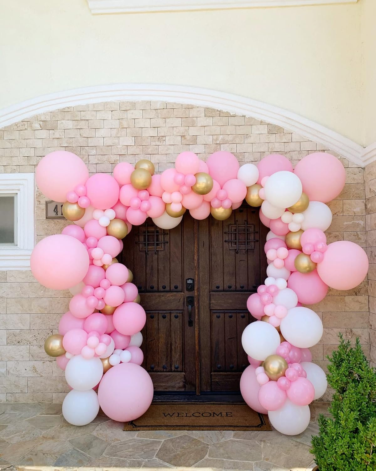 Voircoloria 105pcs Light Pink Balloons - 12 Inch Pastel Pink for Birthday, Baby Shower & Wedding Decor