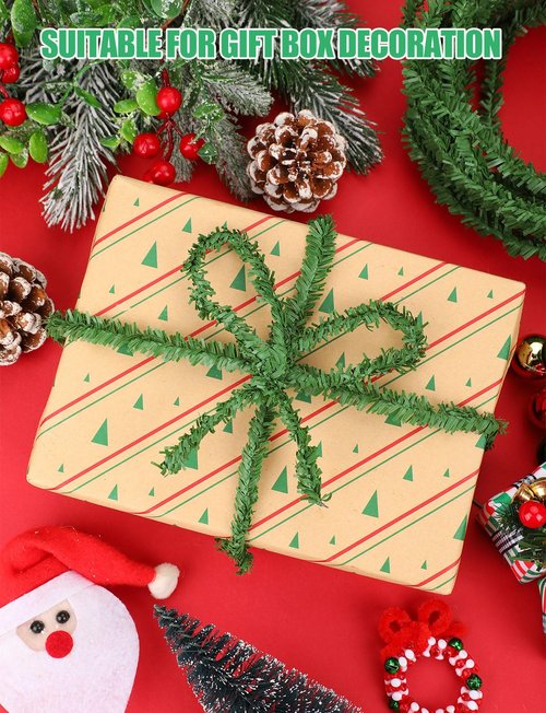 108Ft Christmas Artificial Miniature Pine Garlands, Realistic Mini Pine Greenery Roping Garland for Christmas Crafts Indoor Outdoor Decoration(18Ft x 6 Rolls)