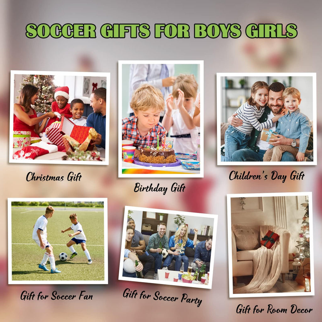 MASTIEE Soccer Blanket, Soccers Gifts for Boys Girls Soccer Lovers, Machine Washable Soft Fleece Throw Blankets for Kids Toddlers Teens, Soccers Decor for Bedroom Lving Room Play Room, 40x50 Inch