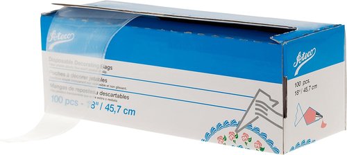 Ateco 18-Inch Disposable Decorating Bags - Pack of 100 for Easy Cake Decorating