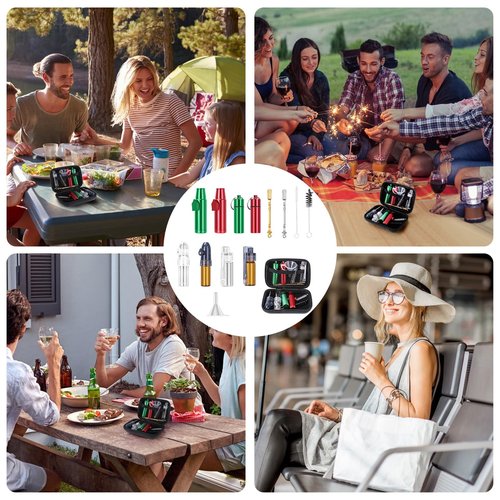 Portable Kitchen Spice Dispenser, Travel Spice Containers, Camping Spice Containers for Spices during Travel and Outdoor Camping