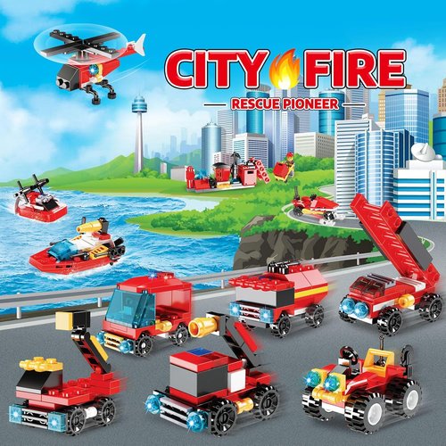 Fire Truck & Construction Play Vehicles Advent Calendar - 24 Days of Fun for Kids