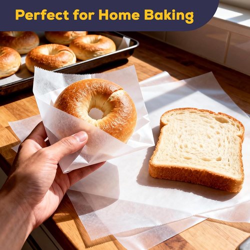 Fit Meal Prep Deli Wax Paper Sheets - 500 Pack | Waterproof & Greaseproof 6 x 10.75 Inches