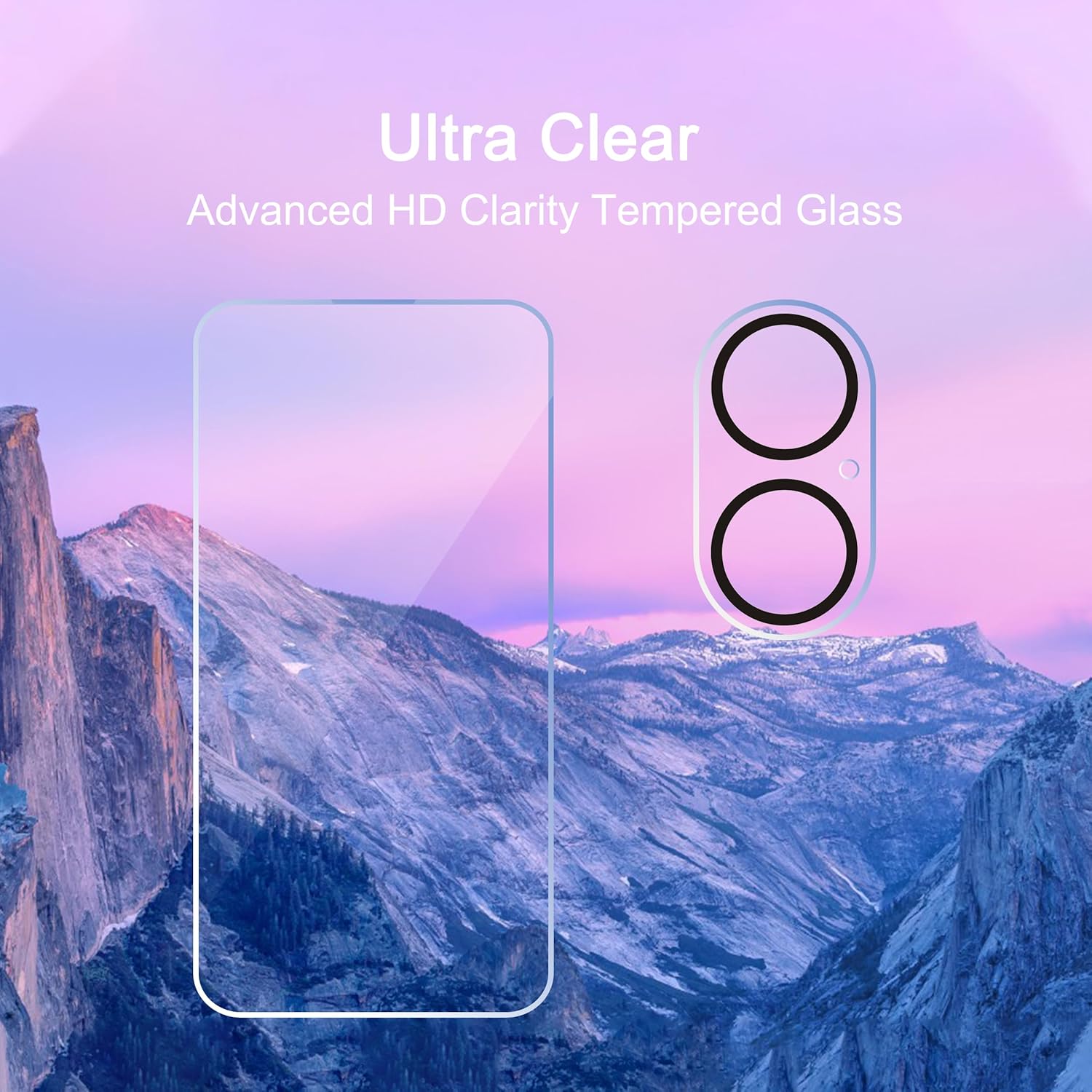 Ailun 3-Pack iPhone 17 Screen Protector - Case Friendly Tempered Glass with Camera Lens Protectors