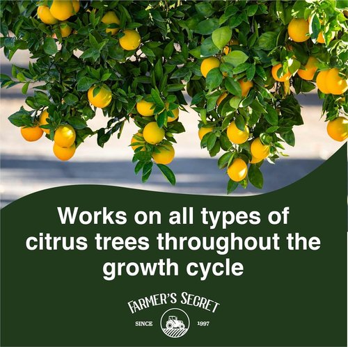 Farmer's Secret Citrus Tree Booster Fertilizer - Super Concentrated Formula for All Citrus Trees | 8oz