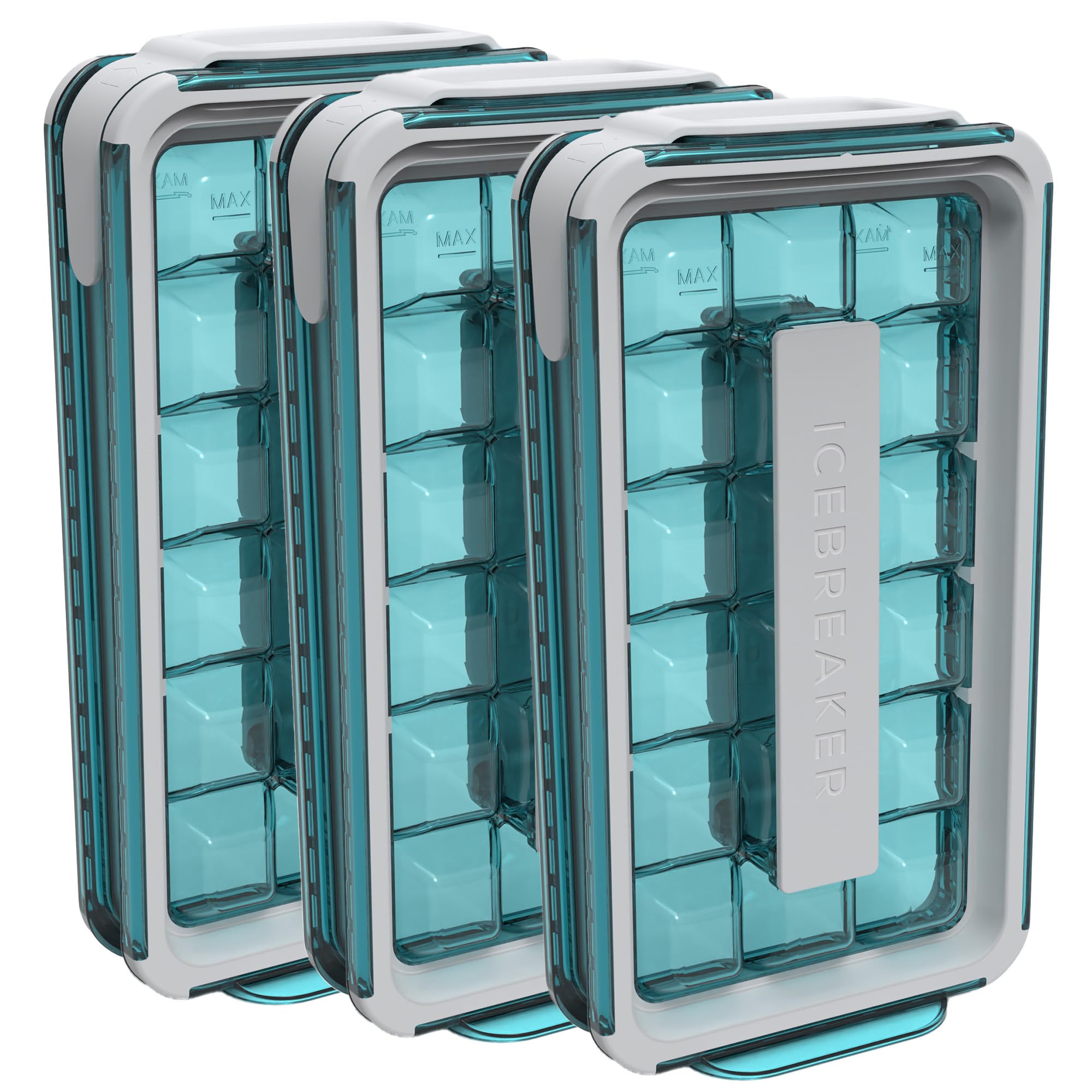 ICEBREAKER POP 2.0 2024: Make And Serve Ice Without Ever Touching The Ice | The Sanitary Silicone Ice Cube Tray for Freezer | Patented Ice Trays for Freezer | This Ice Cube Maker Makes 18 Cubes