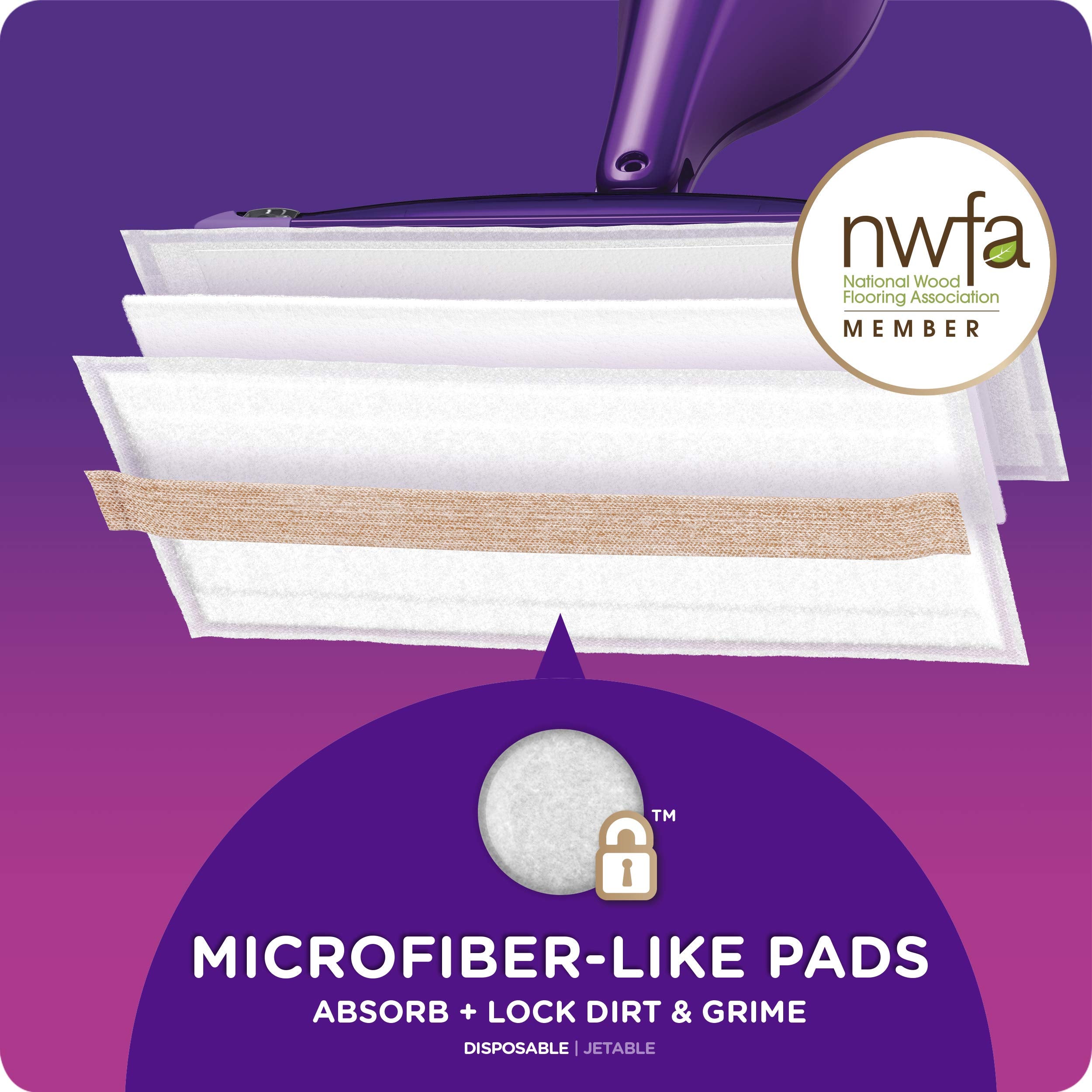 Swiffer Wetjet Wood Sweeping Cloth Refills, 10Count