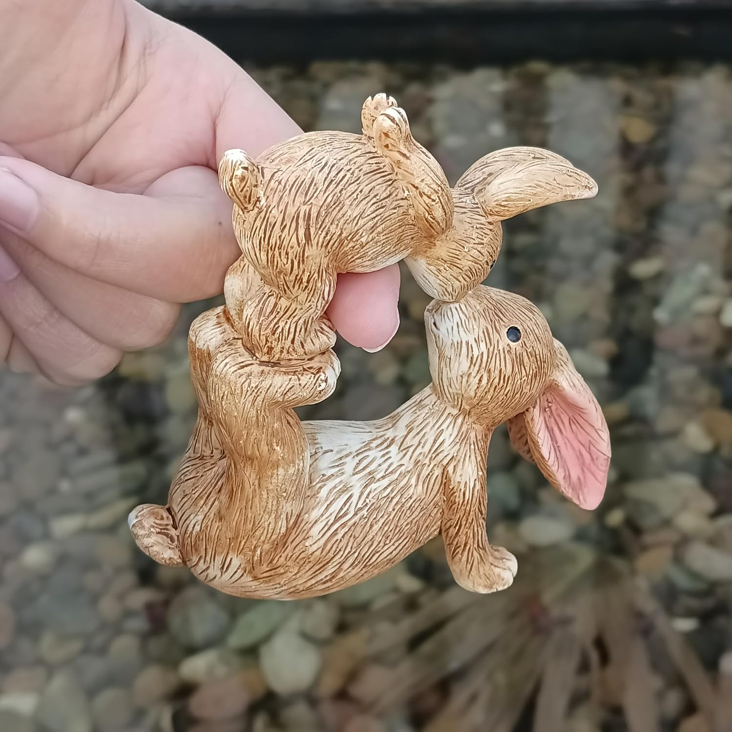 Skiennix Rabbit-Shaped Statues - Charming Easter Ornaments | Perfect Anniversary & Valentine's Day Gifts