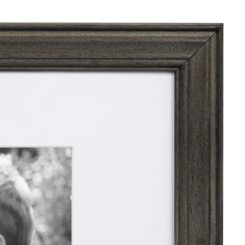 Kate and Laurel Bordeaux Gallery Wall Kit, Set of 10 with Assorted Size Frames with Charcoal Gray Finish