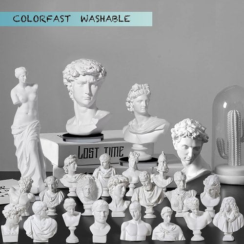 LAGOM HOUSE Greek Bust Statue Set - 10 PCS Mini Greek Mythology Figurines for Home Decor | Unique Gifts