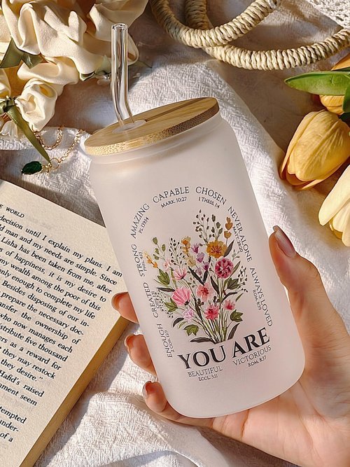 Christian Birthday Gifts for Women, Religious Spiritual Gifts for Women, Catholic Inspirational Baptism Encouraging Thank You Gift for Sisters in Christ Mom Ladies Friends Sister, 16oz Glass Tumbler